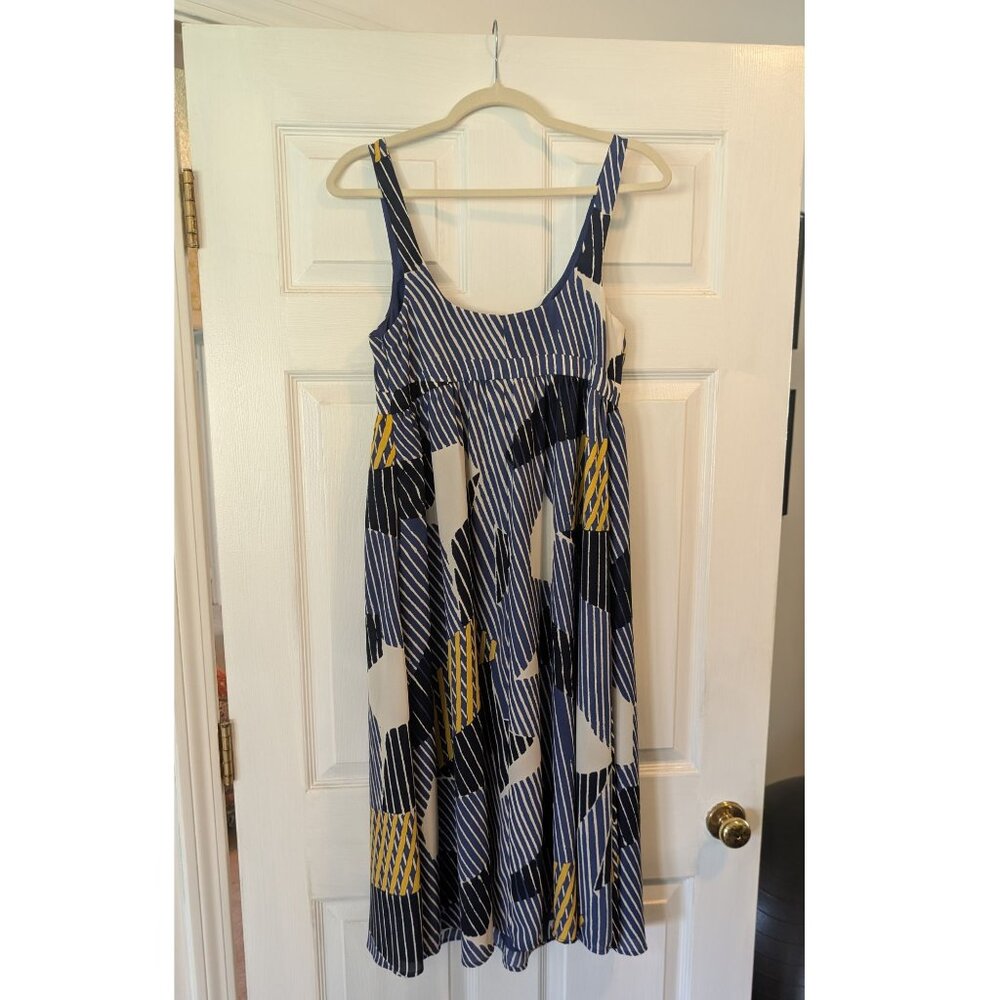 Banana Republic Factory Geometric Empire-Waist Midi Dress - Picture 2 of 9